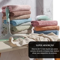 Kit 3 Panos de Microfibra Premium 38x58cm - Super Absorventes, Não Risca, Cores Sortidas - imagem 5