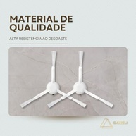 Kit 2 Escovas Laterais para Robô Aspirador X10+/X20+/S10+/S20+ Plus - Alta Durabilidade e Limpeza Eficiente - DAZZELI - imagem 5