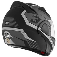 Capacete Moto Robocop Escamoteável V-Pro Jet 3 Cinza - Segurança e Estilo - imagem 3