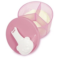Adoleta Bebê Porta-Leite em Pó Rosa Translúcido com Bico Dosador e 3 Compartimentos - imagem 4