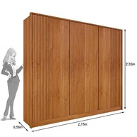 Guarda-Roupa Casal 6 Portas e 6 Gavetas em Cinamomo – Design Moderno e Espaçoso - imagem 3