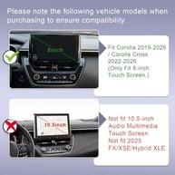 Organizador de Painel RUNROAD para Toyota Corolla 2019-2025 e Corolla Cross 2022-2025 - Acesso Rápido e Prático - imagem 3