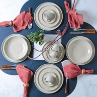 Conjunto com 6 Pratos de Sobremesa Bio Rustic Clay 21,5cm - Porto Brasil | Elegância e Durabilidade em Cerâmica Premium - imagem 5