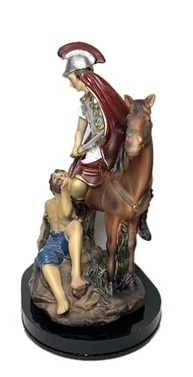Estátua Religiosa São Martinho Caballero - 22cm, Pintada à Mão, Decoração Sagrada - imagem 3