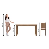 Conjunto Sala de Jantar Madesa Analu - Mesa de Madeira com 6 Cadeiras Confortáveis - imagem 5