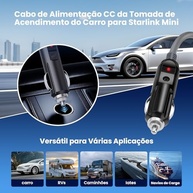 Cabo Starlink Mini USB-C para Isqueiro Veicular 12V/24V | Energia Portátil para Internet Satélite - imagem 4
