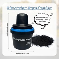 Kit de Revestimento Guia Seco Preto para Pó Facial - Acabamento Perfeito e Duradouro - imagem 3