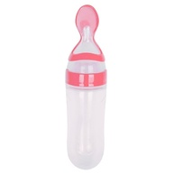 Colher de Silicone Dosadora 90ml Rosa - Segura, Macia e Prática para Refeições Infantis - imagem 1