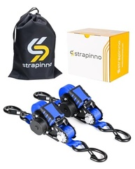 Strapinno: Correias Retráteis de Catraca 2,54cm x 3,72m - Amarração Segura e Rápida - imagem 2