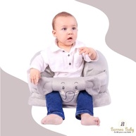 Assento de Bebê Confortável Cinza - Apoio Ergonômico para Sentar com Segurança - imagem 4