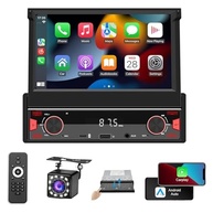 FINYQBET Multimídia Retrátil 7" com CarPlay/Android Auto Sem Fio: Segurança e Entretenimento no Seu Carro - imagem 2