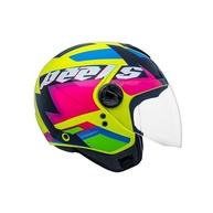 Capacete Peels Freeway Hype Aberto Amarelo Limão/Pink - Segurança e Estilo para Sua Moto - imagem 2