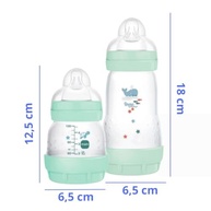 Kit 2 Mamadeiras Mam Easy Start Anticólica 130ml + 260ml Verde - Conforto e Segurança para Bebês - imagem 3