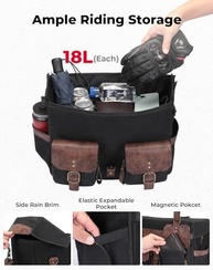 Bolsa de Selim KEMIMOTO 36L Vintage: Estilo e Praticidade para sua Moto - imagem 3