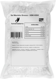 Sal Marinho Grosso Sem Iodo a Granel 1Kg - imagem 1