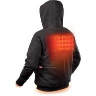 Moletom com capuz Milwaukee M12 preto aquecido somente (sem bateria) - imagem 5