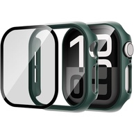 Capa Protetora Premium para Apple Watch Series 10 (42mm) - PC Fosco com Vidro Temperado Integrado (Verde Escuro) - imagem 3