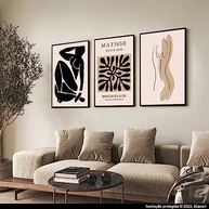 Quadros Decorativos Modernos Matisse Abstrato - Transforme Seu Espaço com Arte Elegante - imagem 3