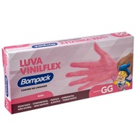 Luva Vinilflex Bompack Rosa GG c/100: Proteção e Estilo para o Seu Dia a Dia - imagem 1