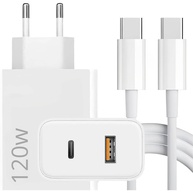 Carregador Turbo 120W USB-C PD + USB-A: Carregamento Rápido e Seguro para Todos Seus Dispositivos - imagem 1