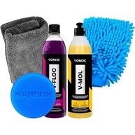 Kit Completo Vonixx & Karbox: Shampoo V-Floc, V-Mol, Luva, Toalha e Aplicador para Detalhamento Automotivo - imagem 2