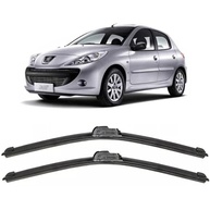Par de Palhetas Limpador Parabrisa Peugeot 206/207 (1998-2015) - Silicone Premium - imagem 4