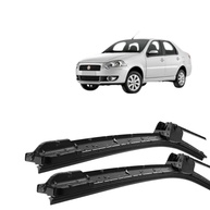 Par de Palhetas Limpador Parabrisa Silicone Fiat Siena 2008-2011 (Tipo Gancho) - imagem 1