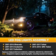 Kit 2 Luzes Neblina LED Âmbar para Silverado/Suburban 2007-2016 - Visibilidade Superior - imagem 3