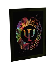 Quadro Decorativo A3 Psicologia - Símbolo Temático para Ambientes Inteligentes - imagem 1