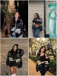 Vamtac Jaqueta de Motocross de Couro Sintético Sobredimensionada Vintage Racing Varsity Jaqueta Bomber Unissex Moda Streetwear - imagem 4
