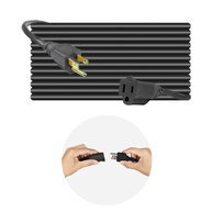 Cabo de Extensão Resistente SJTW 9m Preto - Uso Interno/Externo UL Listado - imagem 1