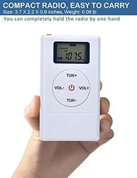Mini Rádio FM Portátil ZHIWHIS: Som Estéreo, LCD Digital e Design de Bolso para Sua Rotina - imagem 4