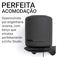 Suporte de Parede Premium para Amazon Alexa Echo Studio: Som Imersivo e Design Elegante - imagem 5