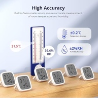 SONOFF SNZB-02D Sensor Inteligente de Umidade em Temperatura LCD Zigbee, Necessário hub de ponte Zigbee, , Funciona com Alexa/Google Home - imagem 4