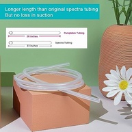 Tubo de Silicone para Bomba de Leite Spectra S2 S1 9Plus - Alternativa Premium Segura e Confortável - imagem 4