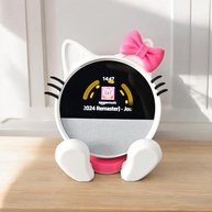 Suporte Alexa Echo Spot Hello Kitty - Decoração Criativa e Funcional para Fãs da Personagem - imagem 4