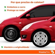 Kit 4 Calotas Fiesta Street Aro 13 Prata Grid - Cubo Baixo (2003-2007) - imagem 3
