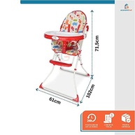 Cadeira de Alimentação Flash Baby Style Vermelha - Conforto e Segurança para Bebês - imagem 3