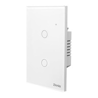 Interruptor Smart Zinnia 2 Botões: Controle sua Casa com Voz e Toque | Wi-Fi, Alexa, Google Home | Branco - imagem 2
