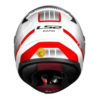 Capacete LS2 FF353 Rapid Circuit Branco e Vermelho: Segurança e Estilo para Sua Pilotagem - imagem 5