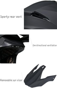 Capacete Motocross Off-Road Racing Adulto CC03 - Segurança e Estilo para Sua Aventura - imagem 4