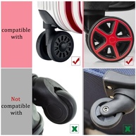 Capas de Roda de Bagagem Rosa em Silicone (8 Peças) - Proteção e Silêncio para Suas Viagens - imagem 4