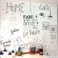 Papel Adesivo Lousa Chalkboard Branco 3m x 70cm - Transforme Qualquer Superfície em Quadro de Giz - imagem 1