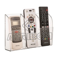 Suporte de Parede Triplo em Acrílico Transparente para Controles Remotos - Organize sua Sala com Estilo - imagem 1