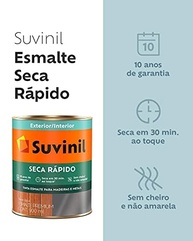 Tintas Suvinil para madeiras e metais esmalte brilhante seca rapido 0,9L - Vermelho - 53700488 - imagem 4