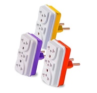 AMZTOP Kit 3 Adaptadores Tomada Benjamin T: Multiplique suas Conexões com Segurança e Praticidade! - imagem 2