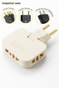 Adaptador Tomada T Articulado Premium Bivolt 10A/20A - Esconda Fios com Estilo! - imagem 5