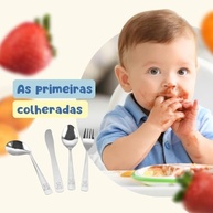 Kit Talheres Infantil 4 Peças Inox Kids Ursinho - Estimule a Independência na Hora da Refeição - imagem 4
