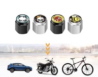 5 peças de tampas de haste de válvula de ar preta de metal para pneu, roda de carro de alumínio, resistente à corrosão, universal para bicicletas, motocicletas - imagem 3