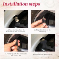 4 peças de tampas de haste de válvula de pneu de pegadinha para carro, tampas de haste de válvula de brinde, tampas de válvula de pneu perfeitas herméticas engraçadas, acessórios universais de carro - imagem 4